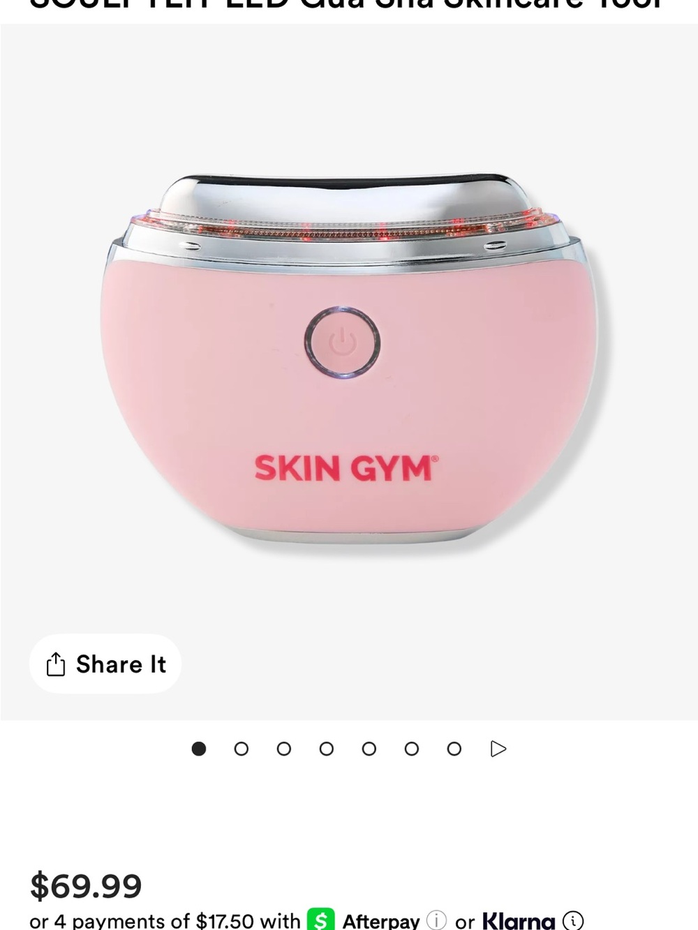 Skin Gym Pink LED Facial Sculpting Tool